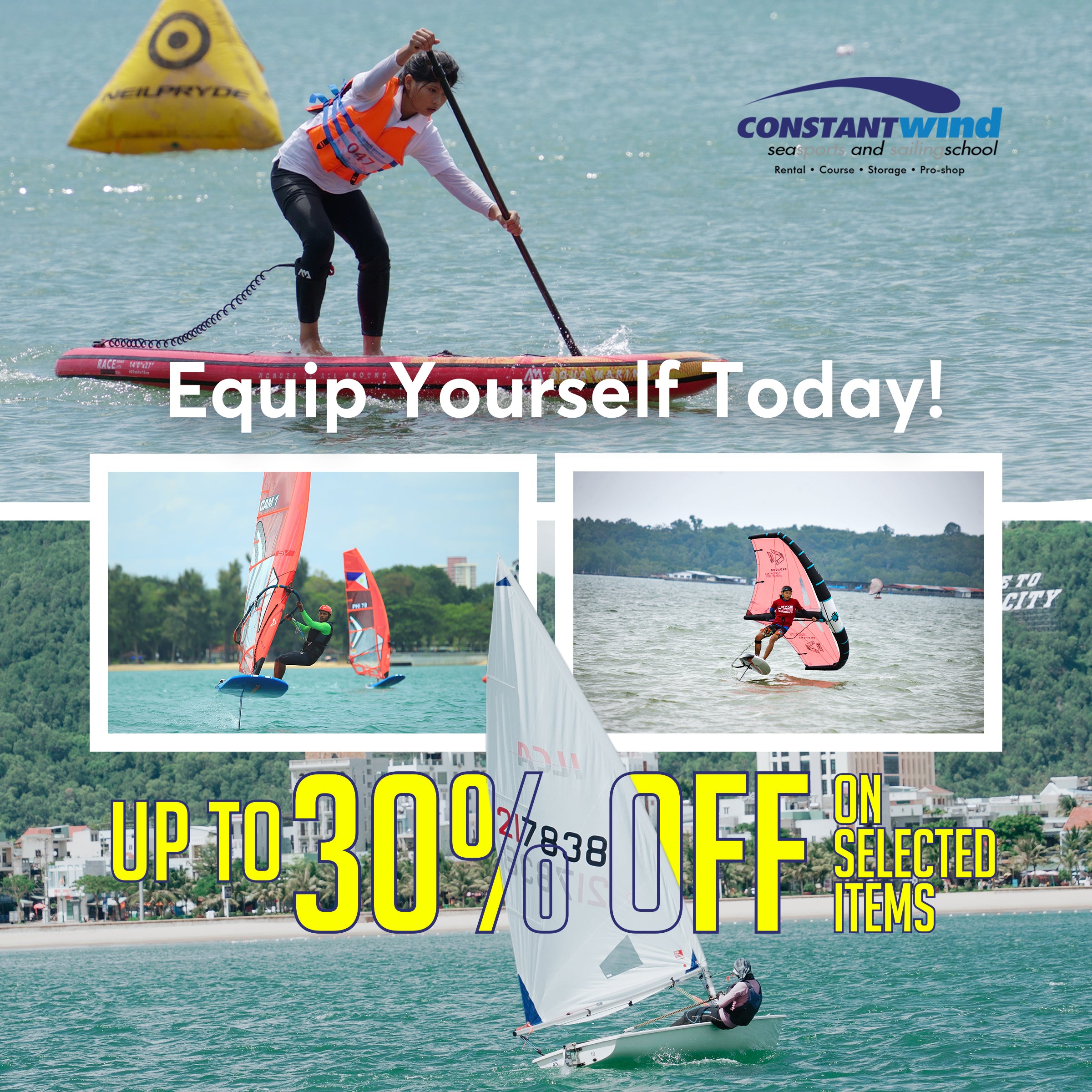 Watersport Gear Sale: SUP, Wing Foiling, Windsurfing, Sailing Discounts